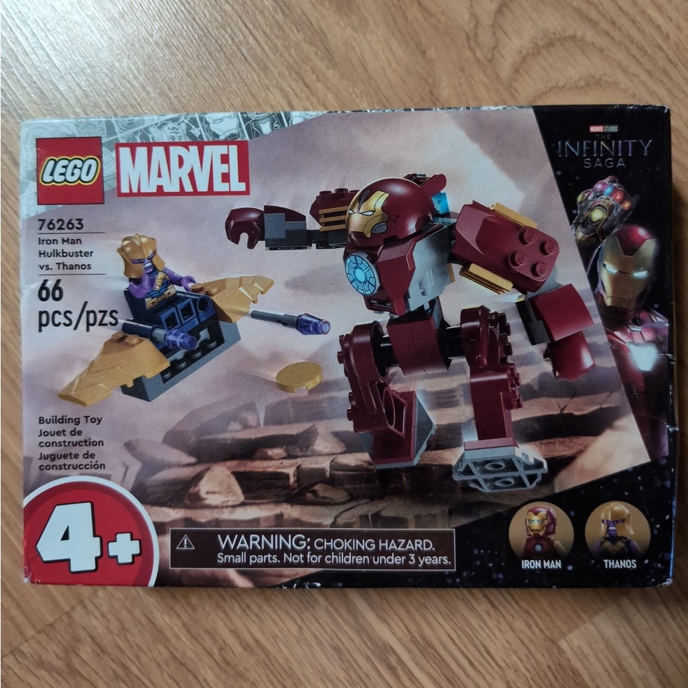 Lego Marvel Iron Man Hulkbuster vs Thanos Toy - Red, Gold, Purple, Blue